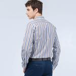 Lacoste Erkek Kahverengi Çizgili Gömlek