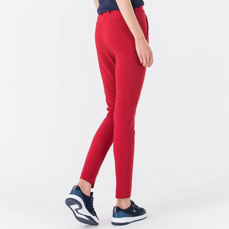 Lacoste Sportswear Kadın Kırmızı Pantolon