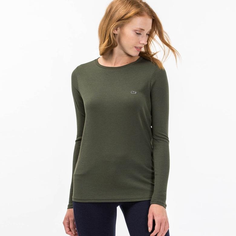 Lacoste Kadın Yeşil Uzun Kollu T-Shirt