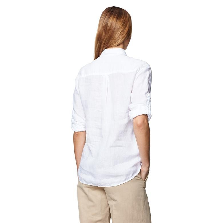 Gant Kadın Beyaz Uzun Kollu Gömlek
