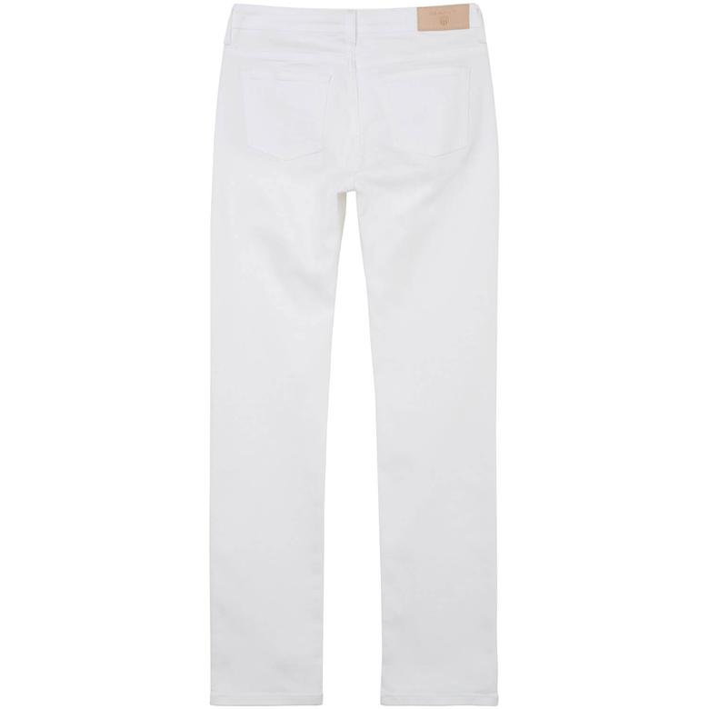 Gant Kadın Beyaz Regular Fit Pantolon