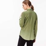 Lacoste Kadın Yeşil Uzun Kollu Gömlek