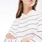 Lacoste Kadın Beyaz Uzun Kollu Sweatshirt