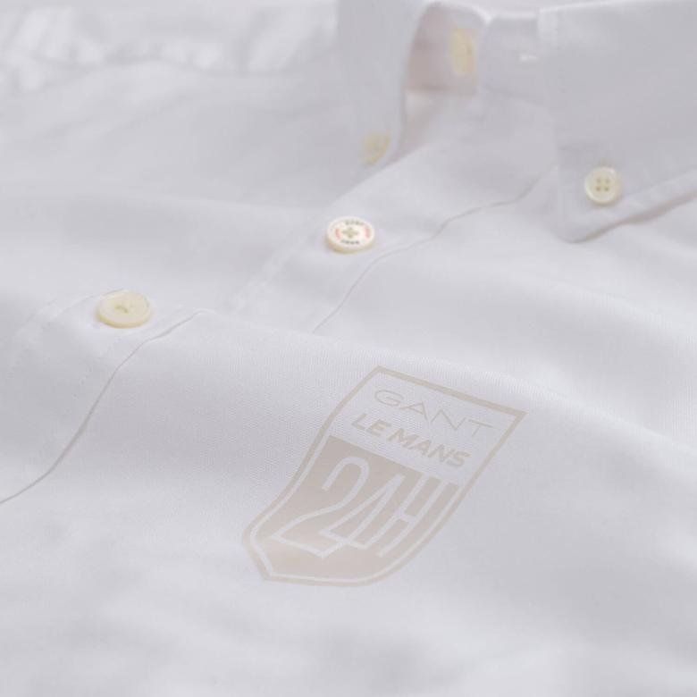 Gant Erkek Beyaz Uzun Kollu Slim Fit Oxford Gömlek