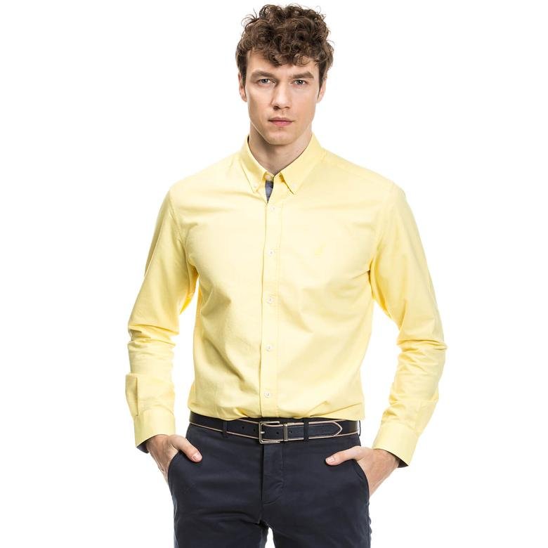 Nautica Erkek Sarı Gömlek