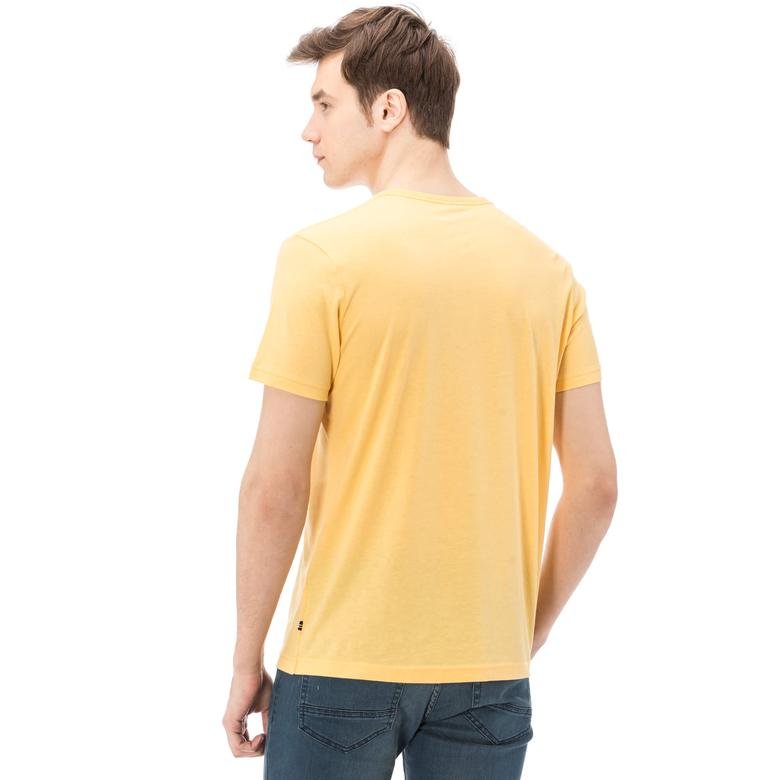 Nautica Erkek Sarı Slim Fit T-Shirt