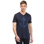 Nautica Erkek Lacivert Slim Fit Kısa Kollu T-Shirt
