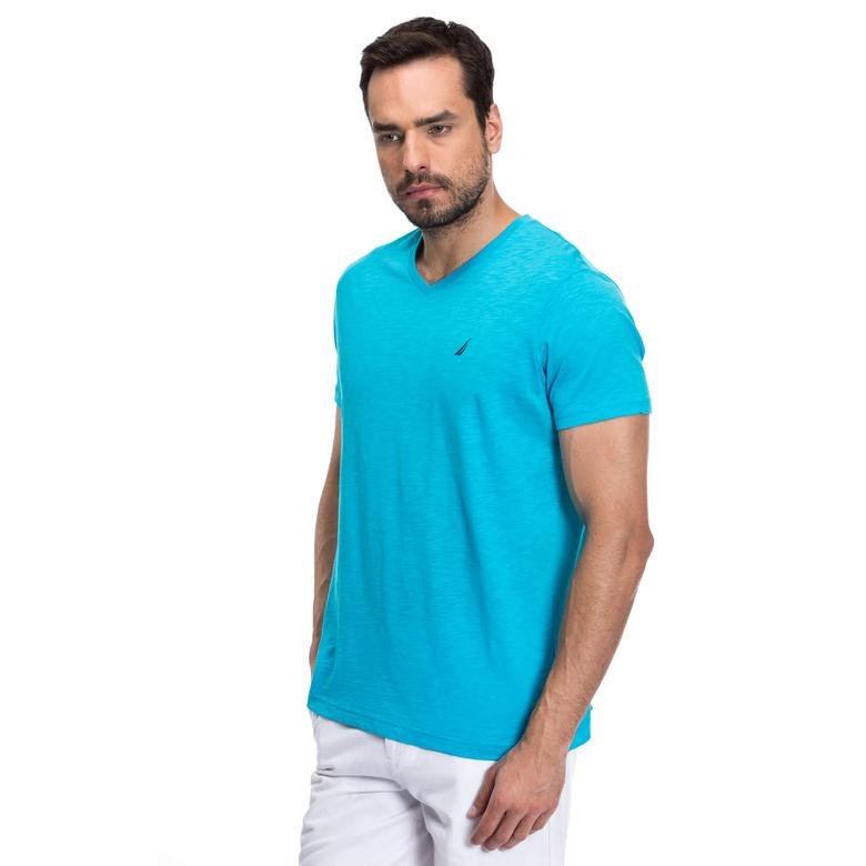 Nautica Erkek Mavi T-Shirt