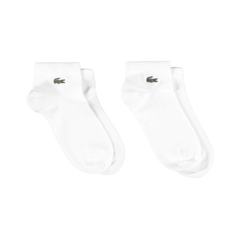 Lacoste Unisex 2'li Lacivert-Beyaz Çorap