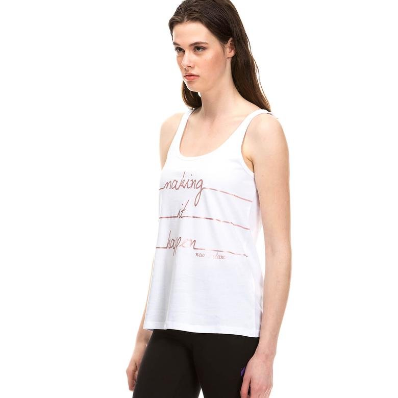 New Balance Tshirt Kadın Beyaz Giyim
