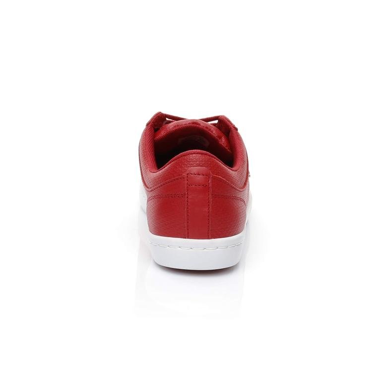 Lacoste Straightset Lace 317 2 Kadın Kırmızı Sneaker