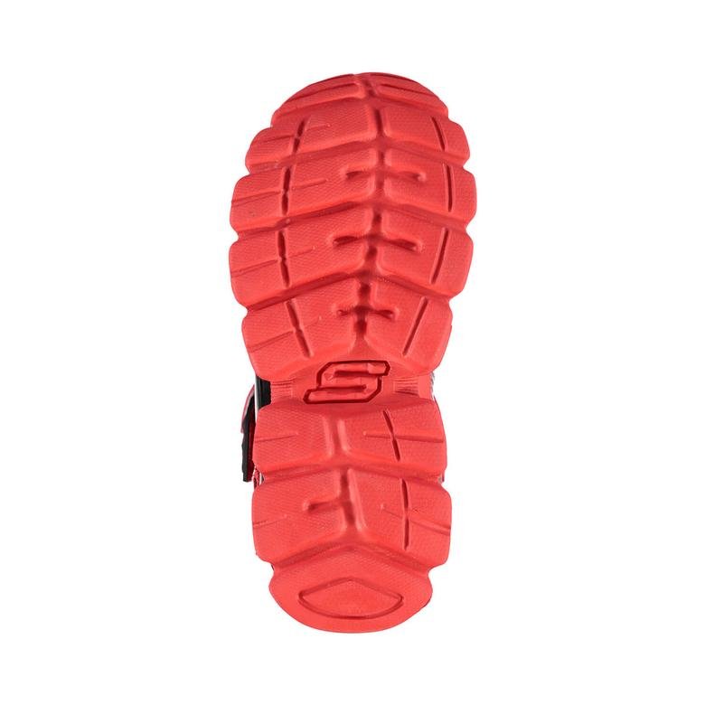 Skechers Flashpod Scoria Işıklı Çocuk Kırmızı Spor Ayakkabı