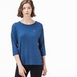 Lacoste Kadın Saks Mavi Tshirt