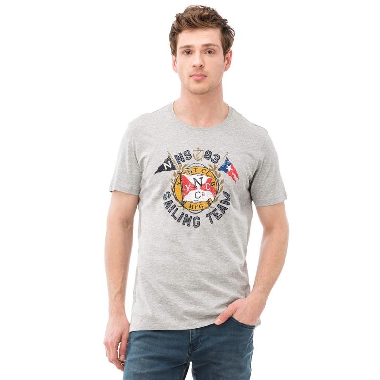 Nautica Erkek Gri T-Shirt