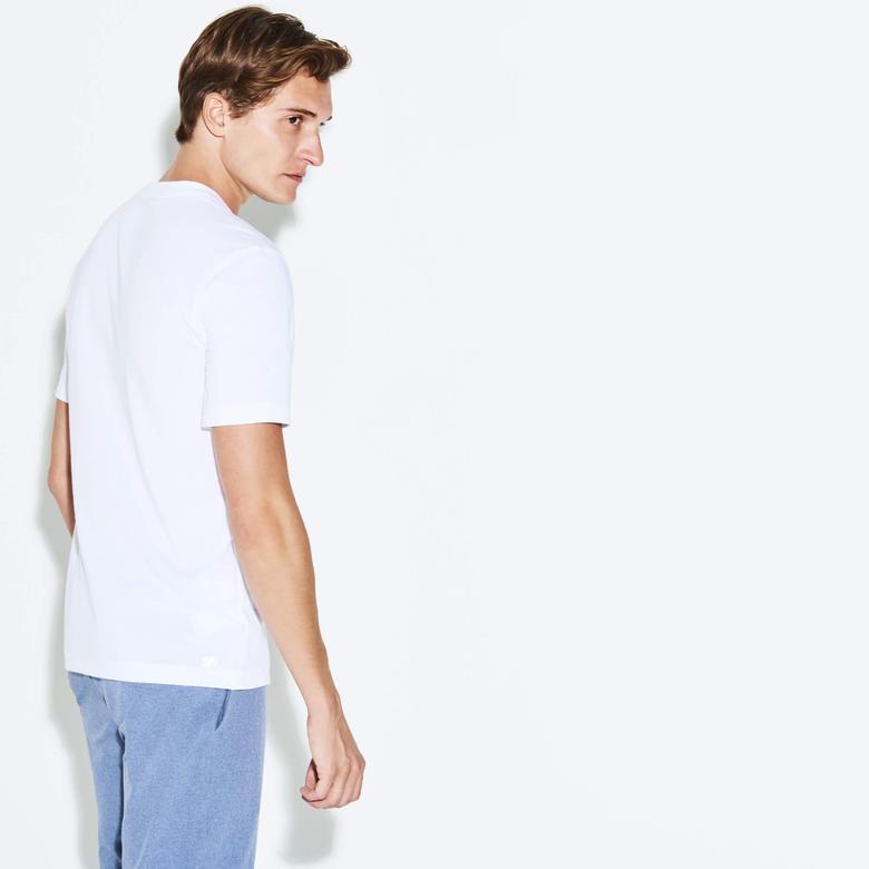 Lacoste Erkek Beyaz T-Shirt