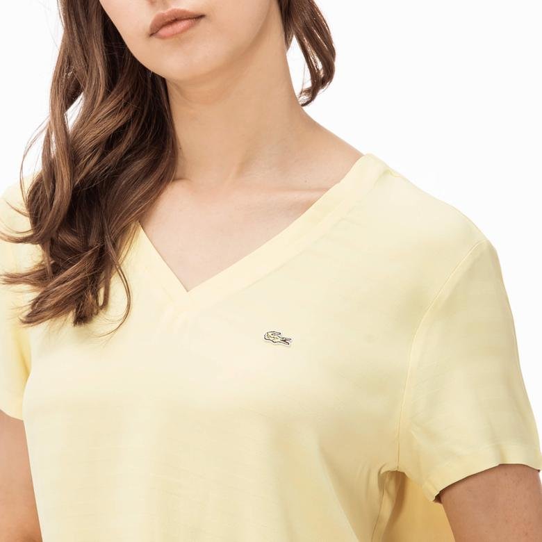 Lacoste Kadın Sarı Bluz