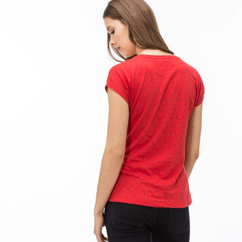 Lacoste Kadın Kırmızı T-Shirt