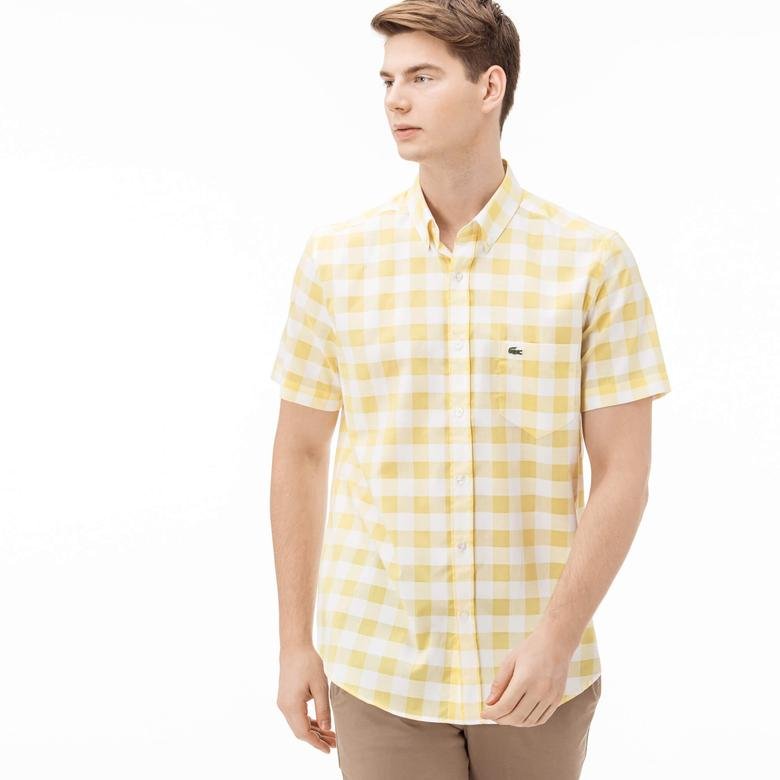 Lacoste Erkek Sarı Regular Fit Gömlek