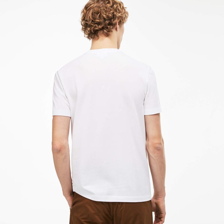 Lacoste Erkek Beyaz T-Shirt