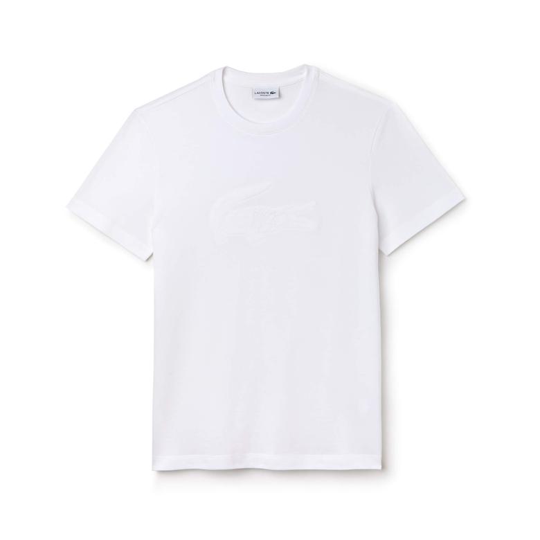 Lacoste Erkek Beyaz T-Shirt