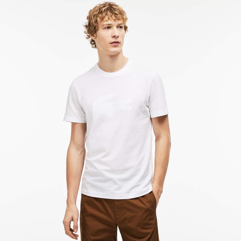 Lacoste Erkek Beyaz T-Shirt