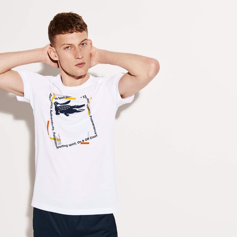 Lacoste Erkek Beyaz T-Shirt