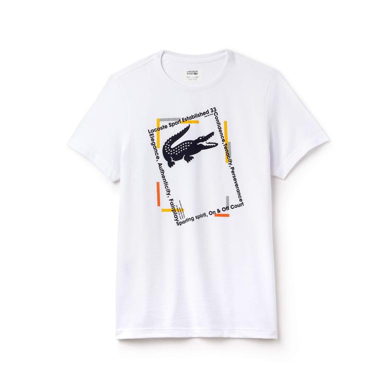 Lacoste Erkek Beyaz T-Shirt