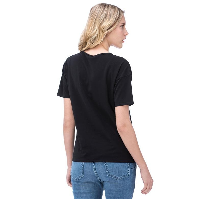 Lacoste Kadın Siyah T-Shirt