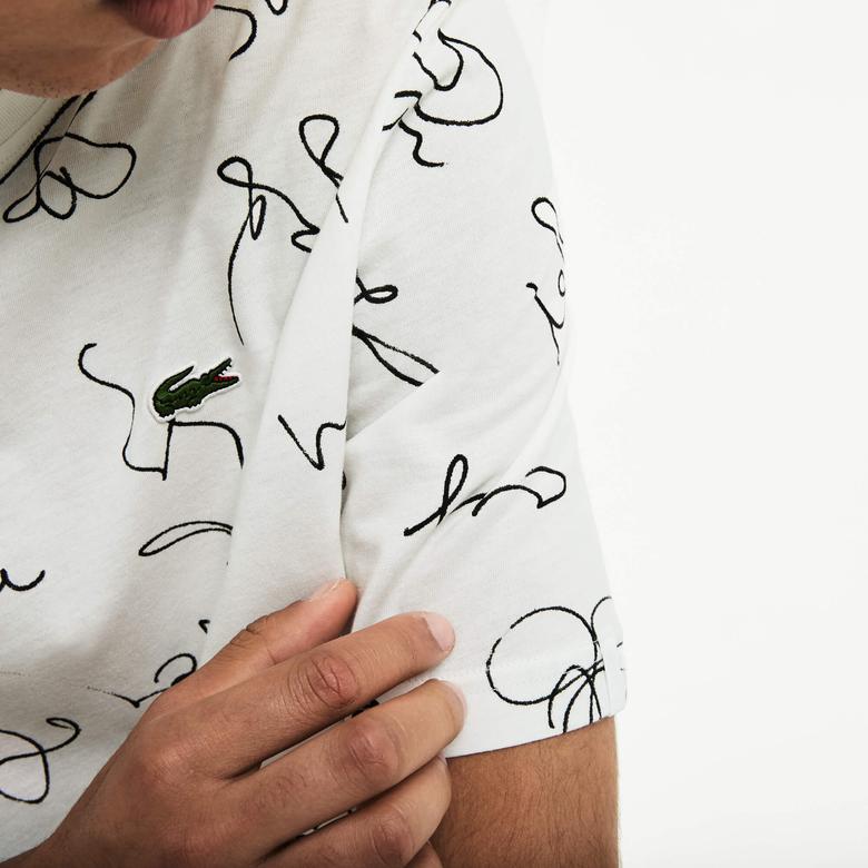 Lacoste Erkek Beyaz T-Shirt
