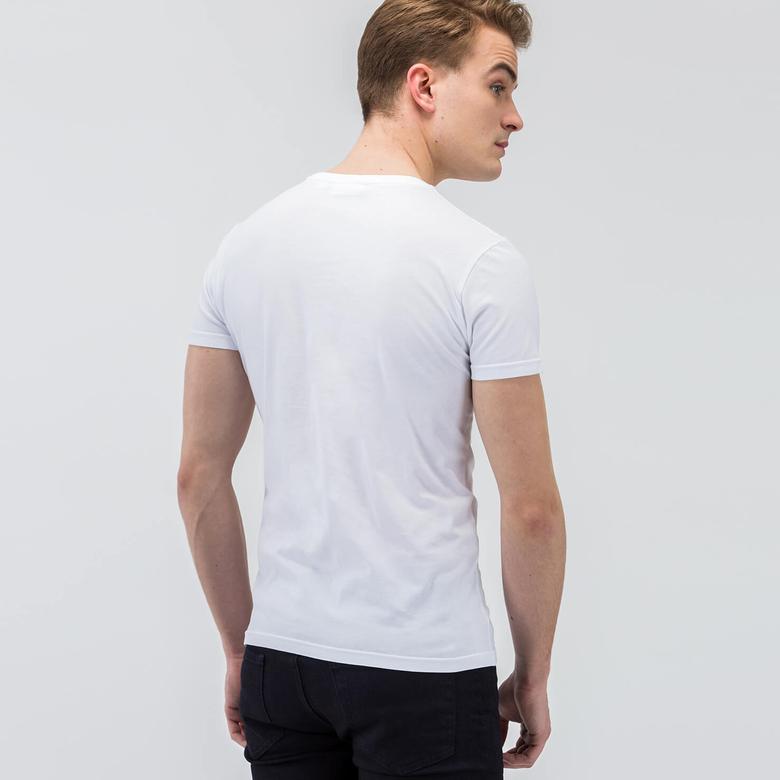 Lacoste Erkek Beyaz T-Shirt