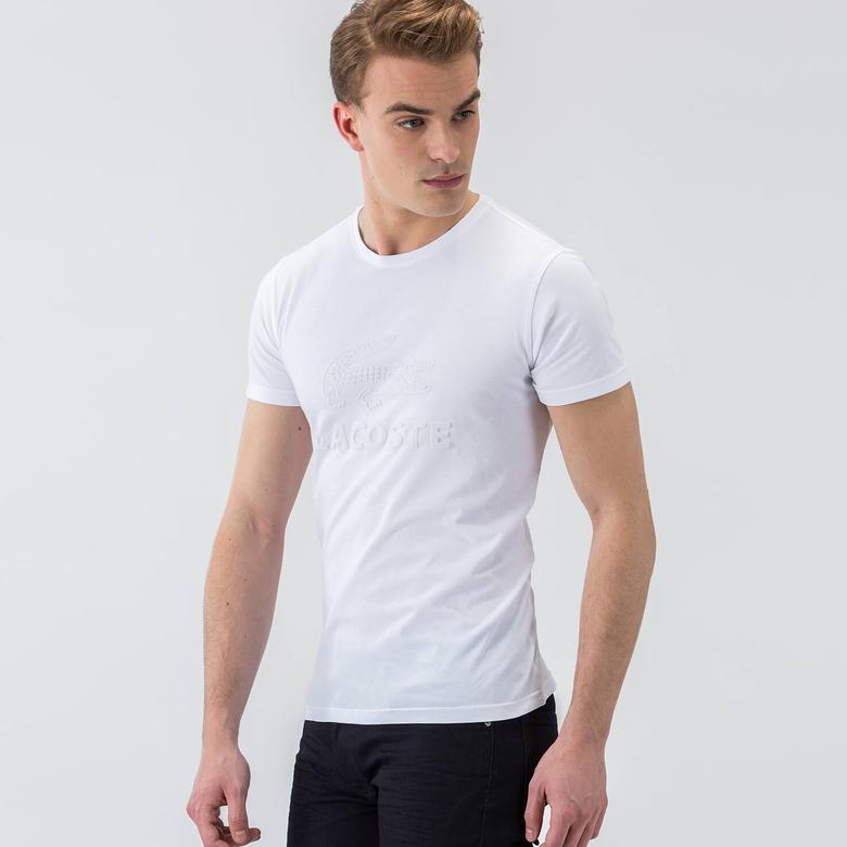 Lacoste Erkek Beyaz T-Shirt