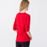 Lacoste Kadın Kırmızı Kısa Kollu T-Shirt