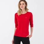 Lacoste Kadın Kırmızı Kısa Kollu T-Shirt