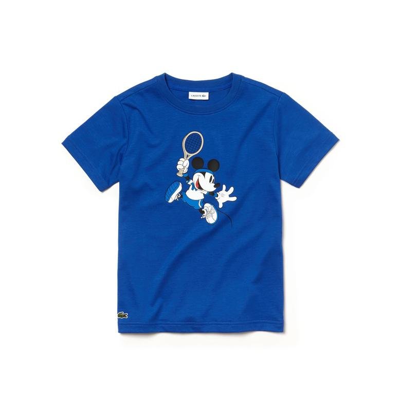 Lacoste x Disney Çocuk Mavi T-Shirt