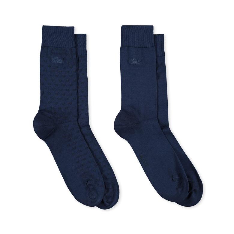 Lacoste Erkek 2'li Mavi Çorap