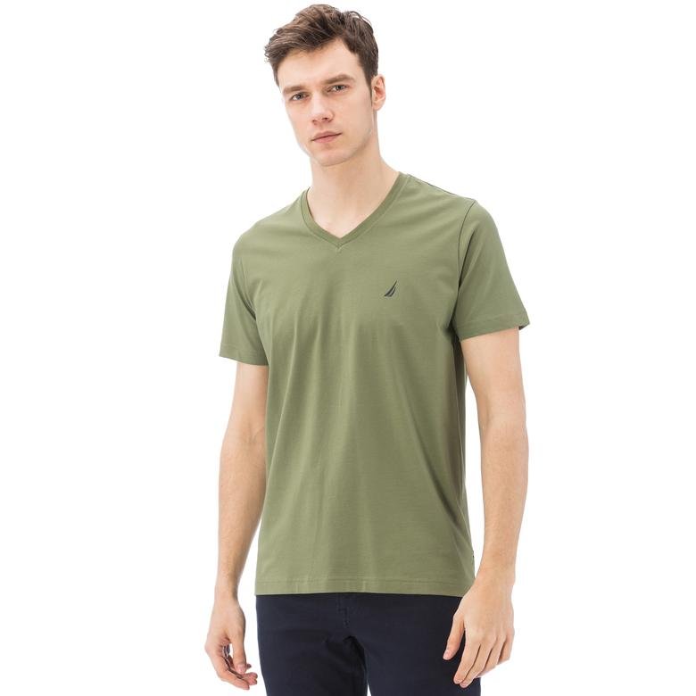 Nautica Erkek Yeşil Slim Fit T-Shirt