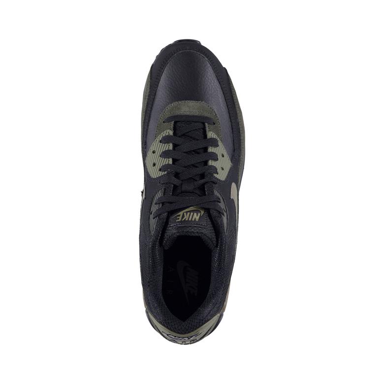 Nike Air Max 90 Leather Erkek Siyah-Yeşil Spor Ayakkabı