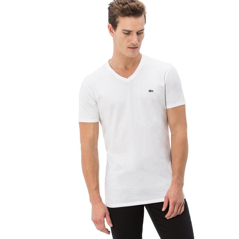 Lacoste Erkek Beyaz T-Shirt