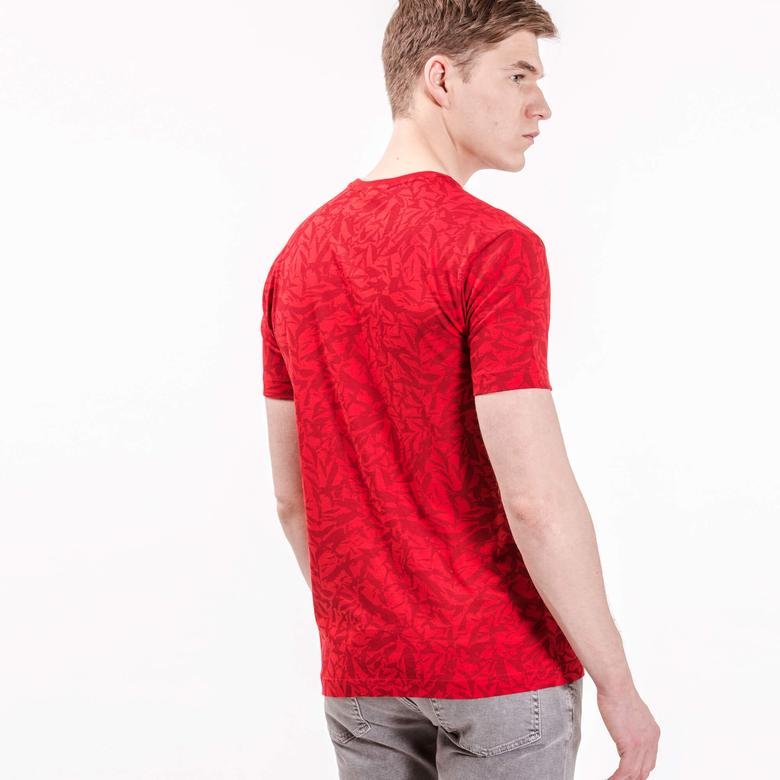 Lacoste Erkek Kırmızı Slim Fit T-Shirt