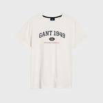 Gant Erkek Beyaz Regular Fit 1949 T-Shirt
