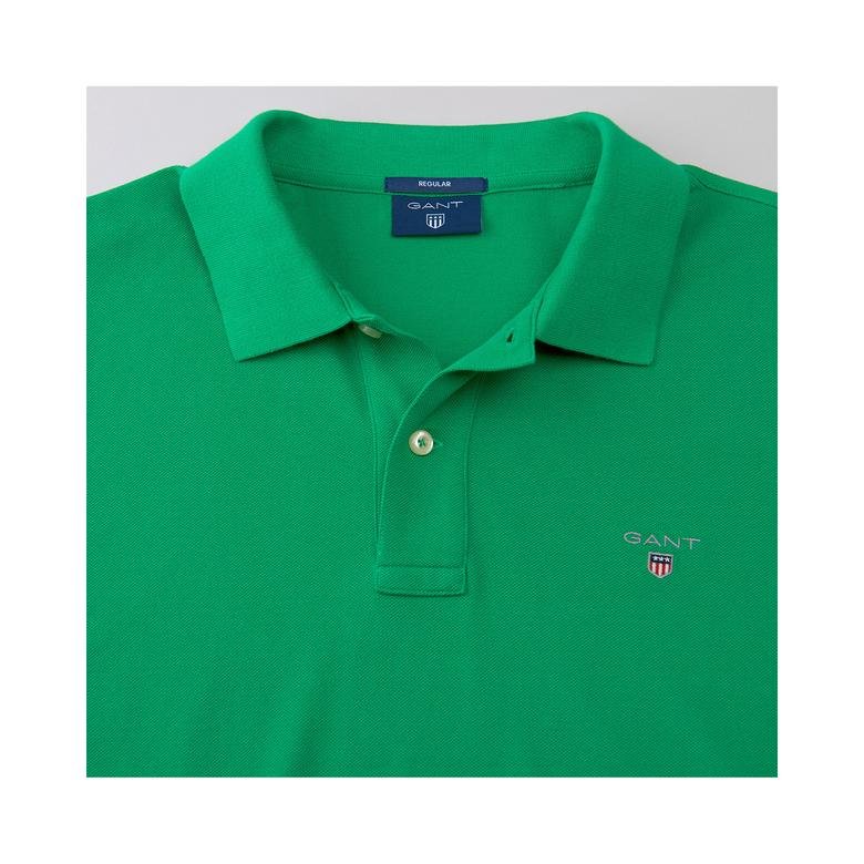 Gant Erkek Yeşil Regular Fit Piqué Polo