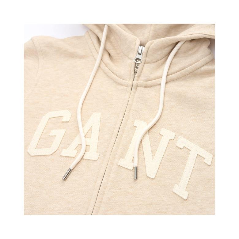 Gant Kadın Bej Fermuarlı Sweatshirt