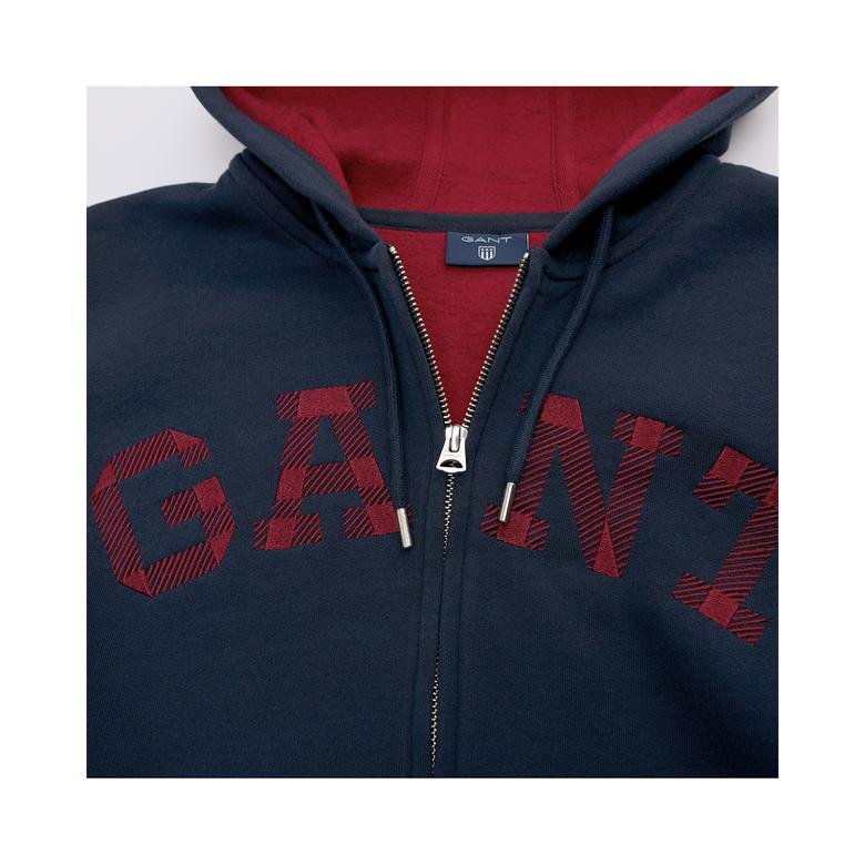 Gant Erkek Lacivert Contrast Backside Sweatshirt