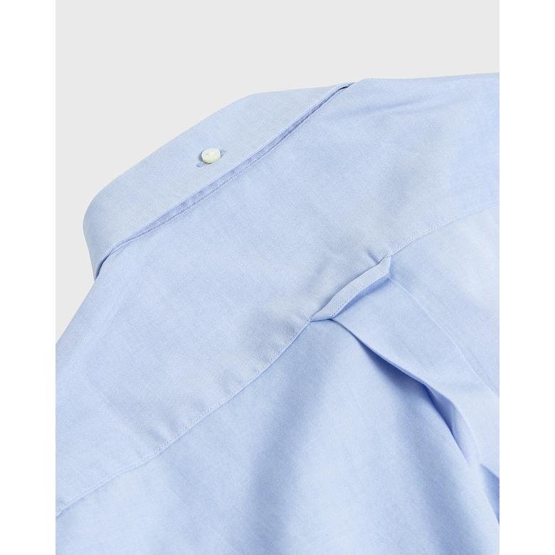 Gant Erkek Mavi Pinpoint Oxford Slim Fit Gömlek