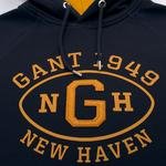 Gant Erkek Lacivert Graphic Sweat Hoodie Sweatshirt