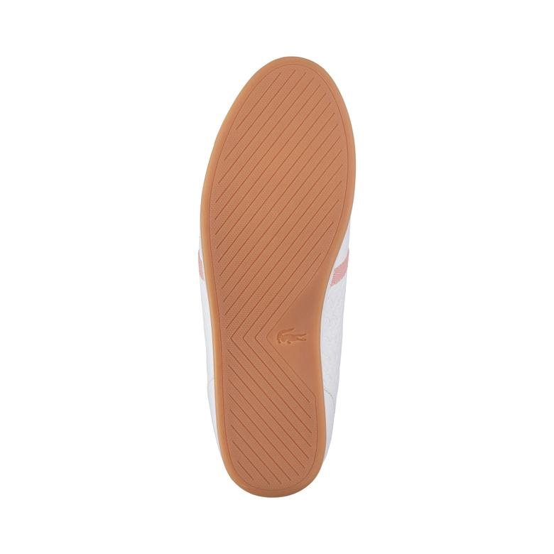 Lacoste Kadın Rey Slip 318 1 Beyaz-Pembe Günlük Ayakkabı