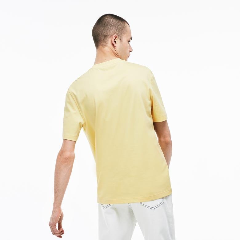 Lacoste L!ve Erkek Sarı T-Shirt