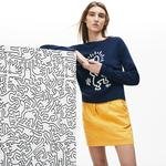 Lacoste X Keith Haring Kadın Lacivert Triko