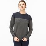 Lacoste Kadın Lacivert-Gri Sweatshirt