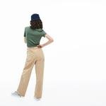 Lacoste Kadın Slim Fit Yeşil Polo